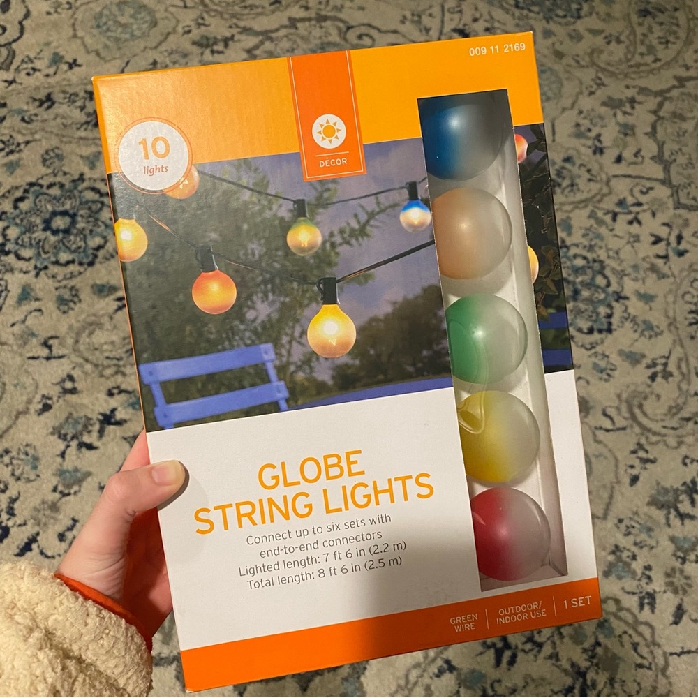 ☀️NEW Target Globe String Lights Decor For Indoor/Outdoor Use